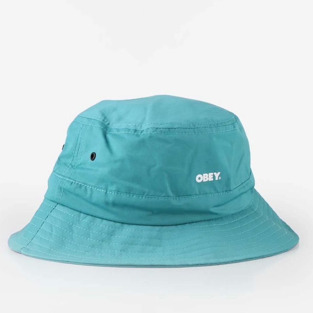 NWT Obey Century Bold Bucket Hat in Turquoise